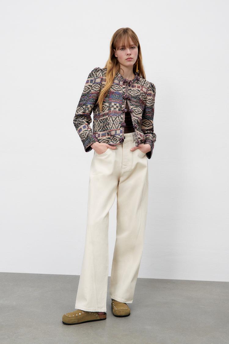 JACQUARD CARDIGAN Multicoloured ZARA Thailand